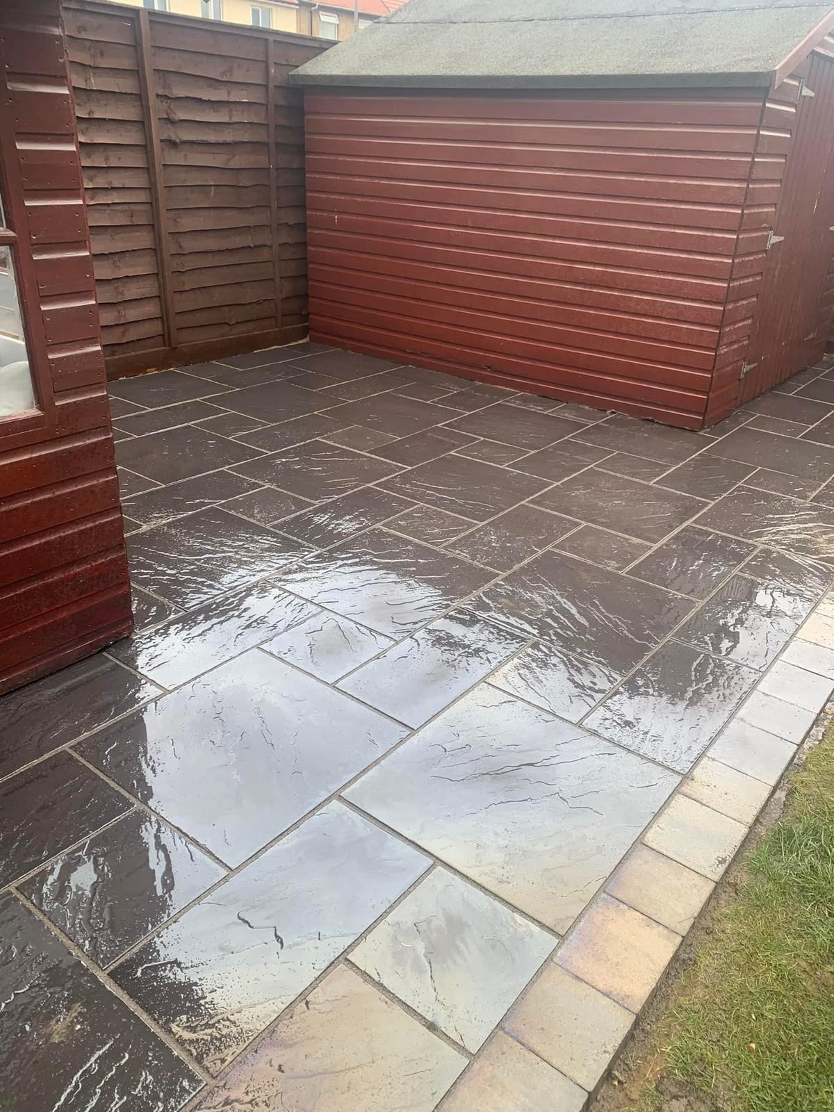 Patio, paving and garden landscaping project by JP Driveways & Landscaping in the North East: project 19