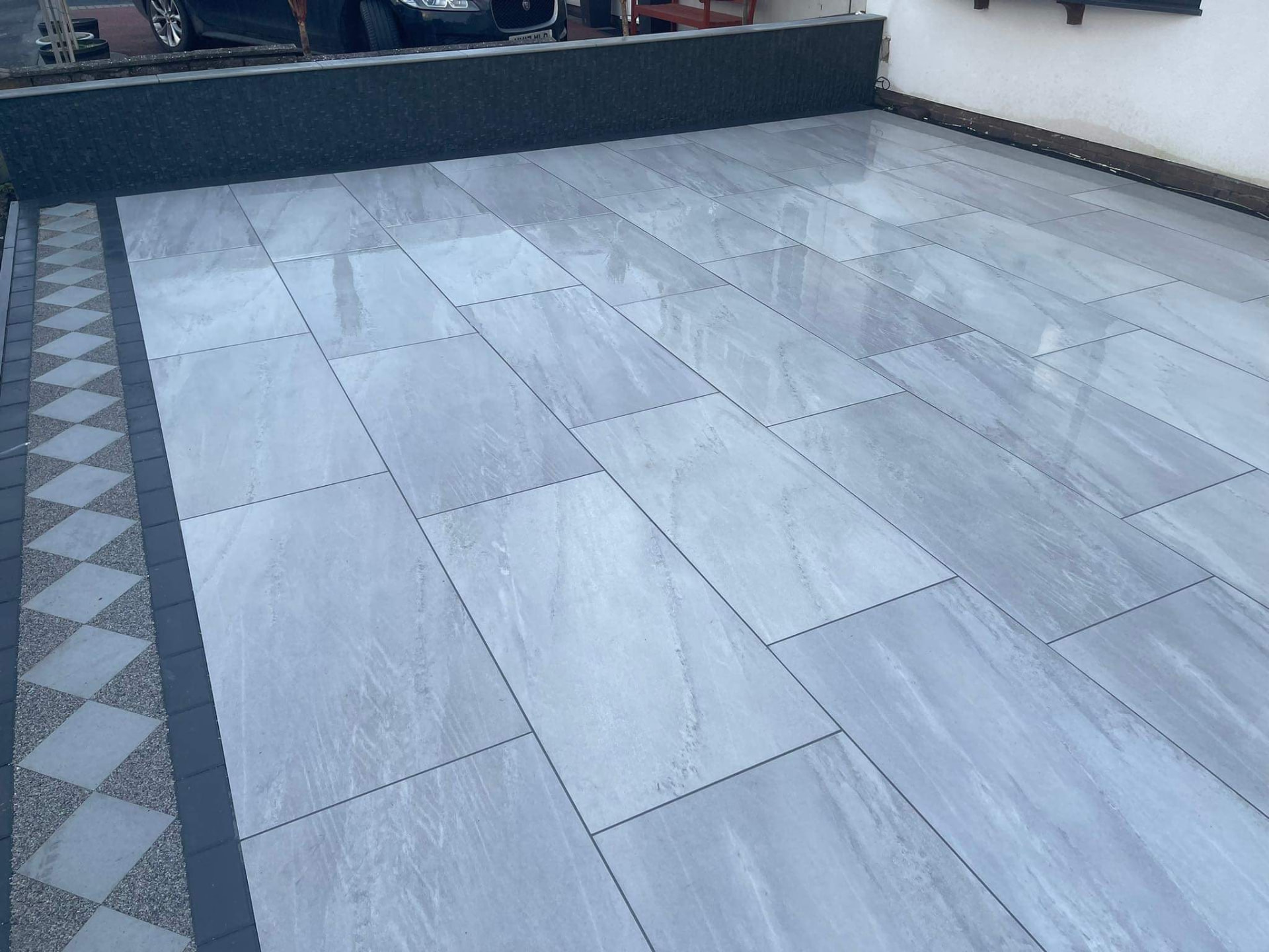 Patio, paving and garden landscaping project by JP Driveways & Landscaping in the North East: project 29
